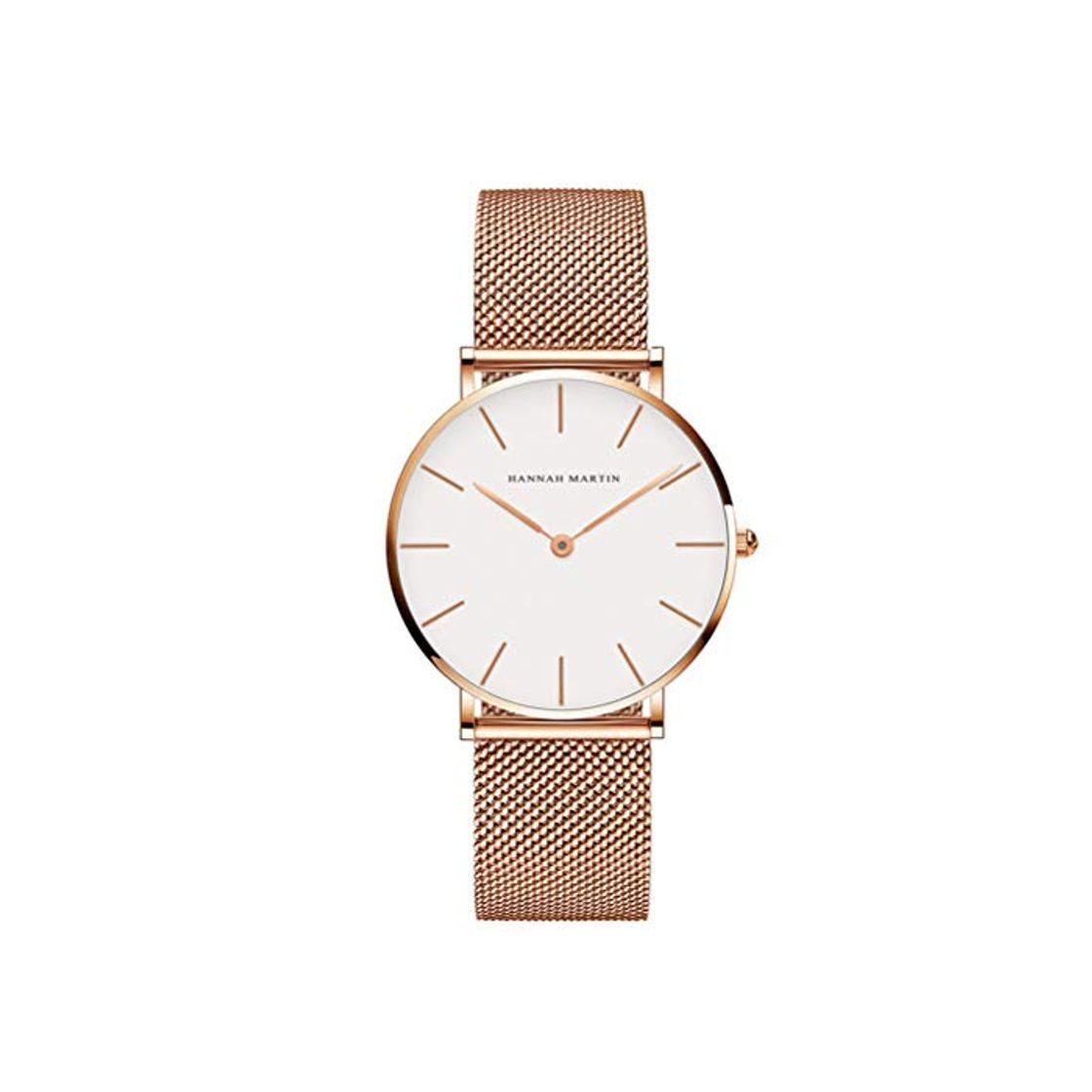 Producto Hannah Martin Reloj de Cuarzo para Mujer Banda Malla Acero Inoxidable Ultra