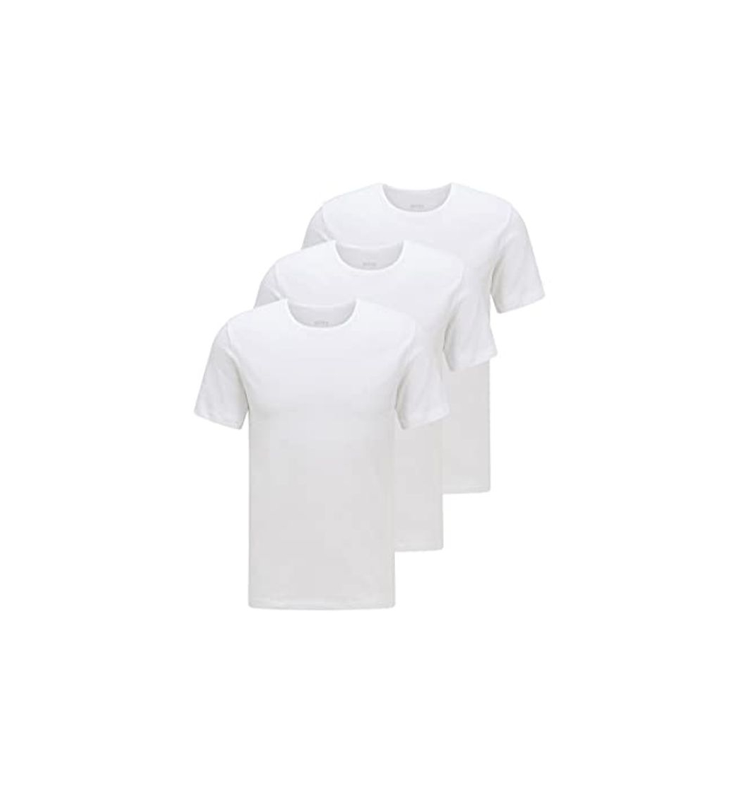 Fashion BOSS T-Shirt RN 3p Co Camiseta para Hombre, Blanco