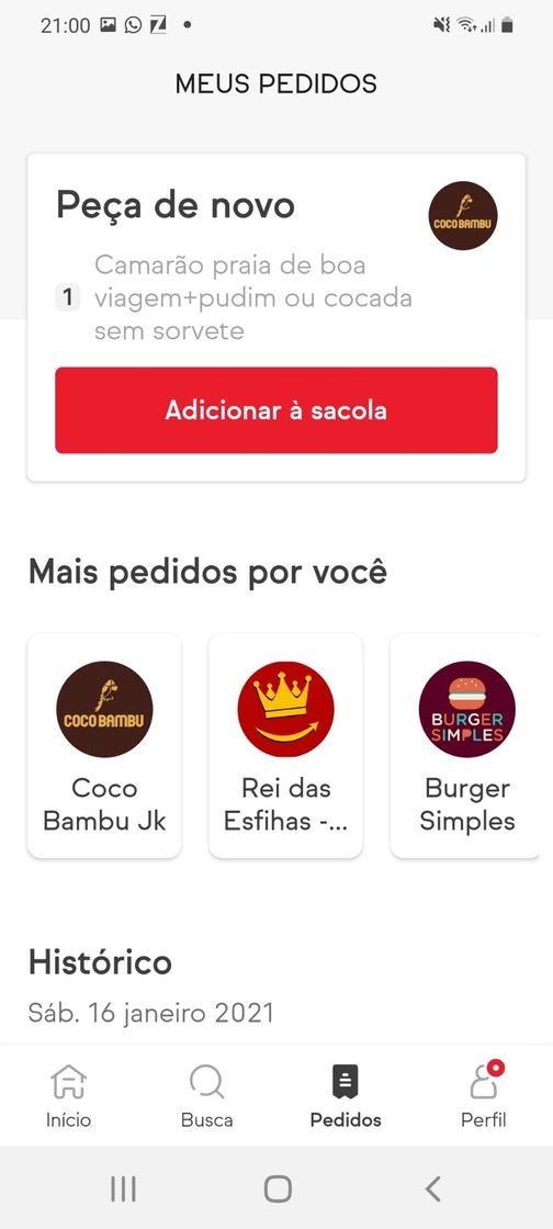 App iFood: Delivery de comida