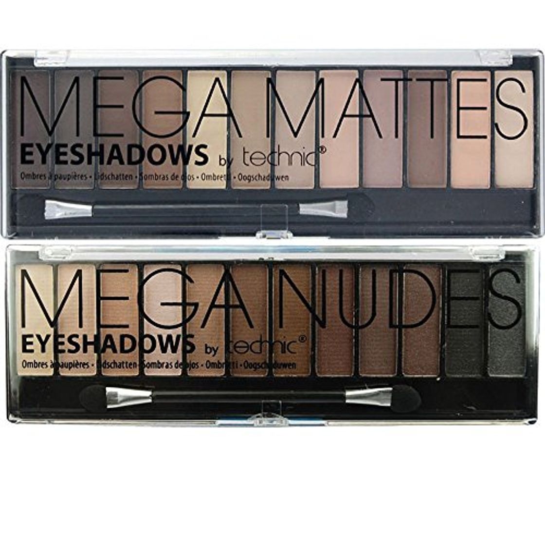 Lugar Technic Set de paleta de sombras de ojos Mega & Matte Nudes