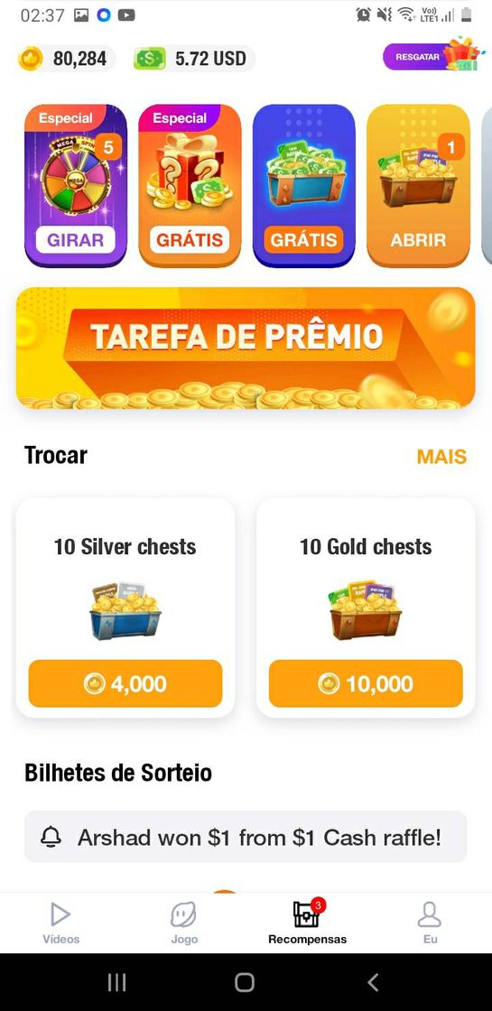 App Junte-seaClipClapsagoraparareceber$1