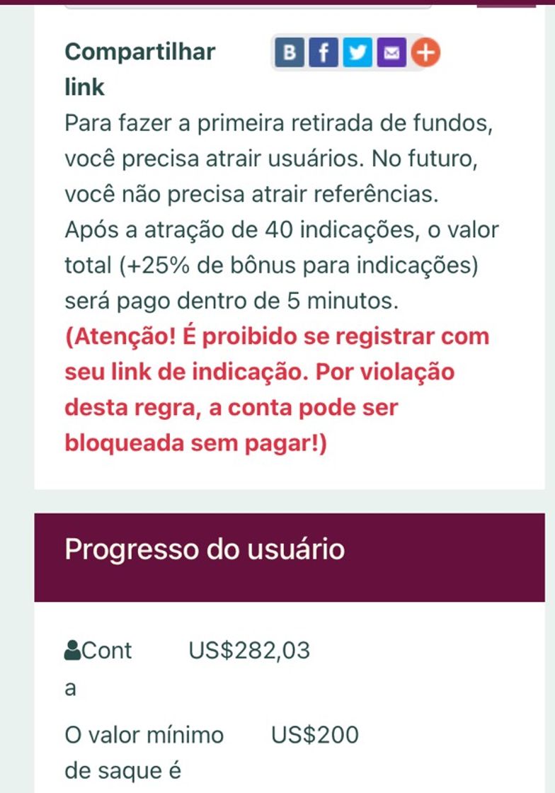 Moda Faça seu cadastro e comece ganhar sem investir nada