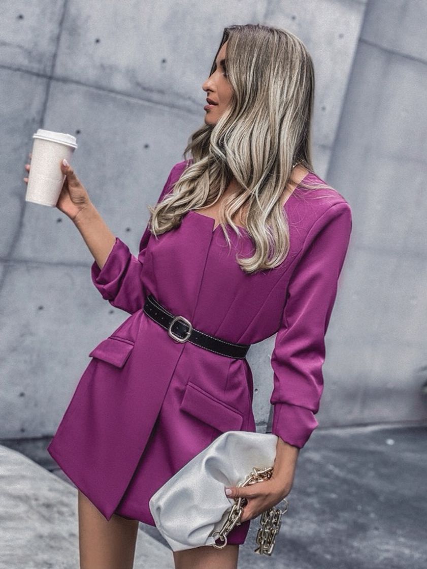 Fashion purple dress