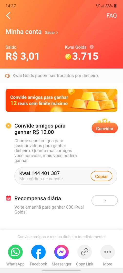 Fashion App de renumeração