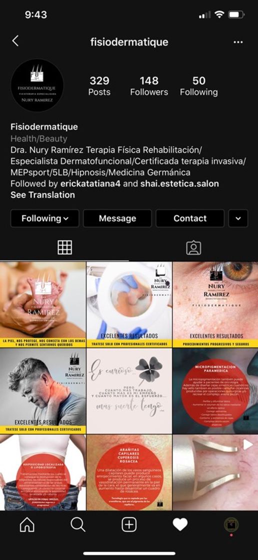 Lugar Centro de estética y fisioterapia 