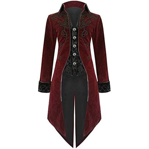 Logobeing Chaqueta Hombre Abrigos Jersey Camisas Sudaderas Hombre Escudo de Goth Steampunk