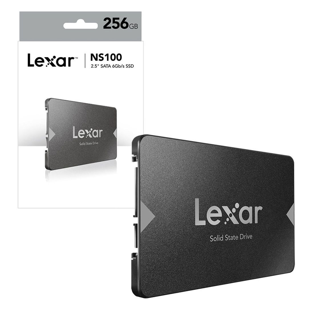 Social LEXAR 256GB SSD NS100 2.5" SATA III Internal Solid Ste Drive