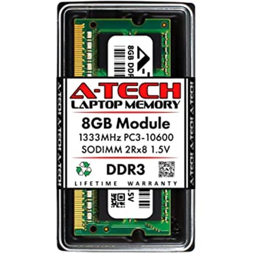 A-Tech 8GB PC3-10600 Laptop SODIMM DDR3 1333MHz 204pin ...