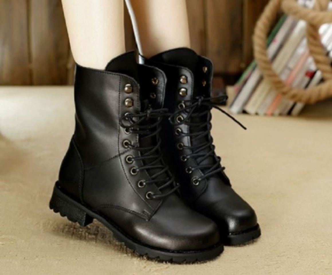 Moda Dr. Martens 1460 - Botas Militares de Mujer, Negro