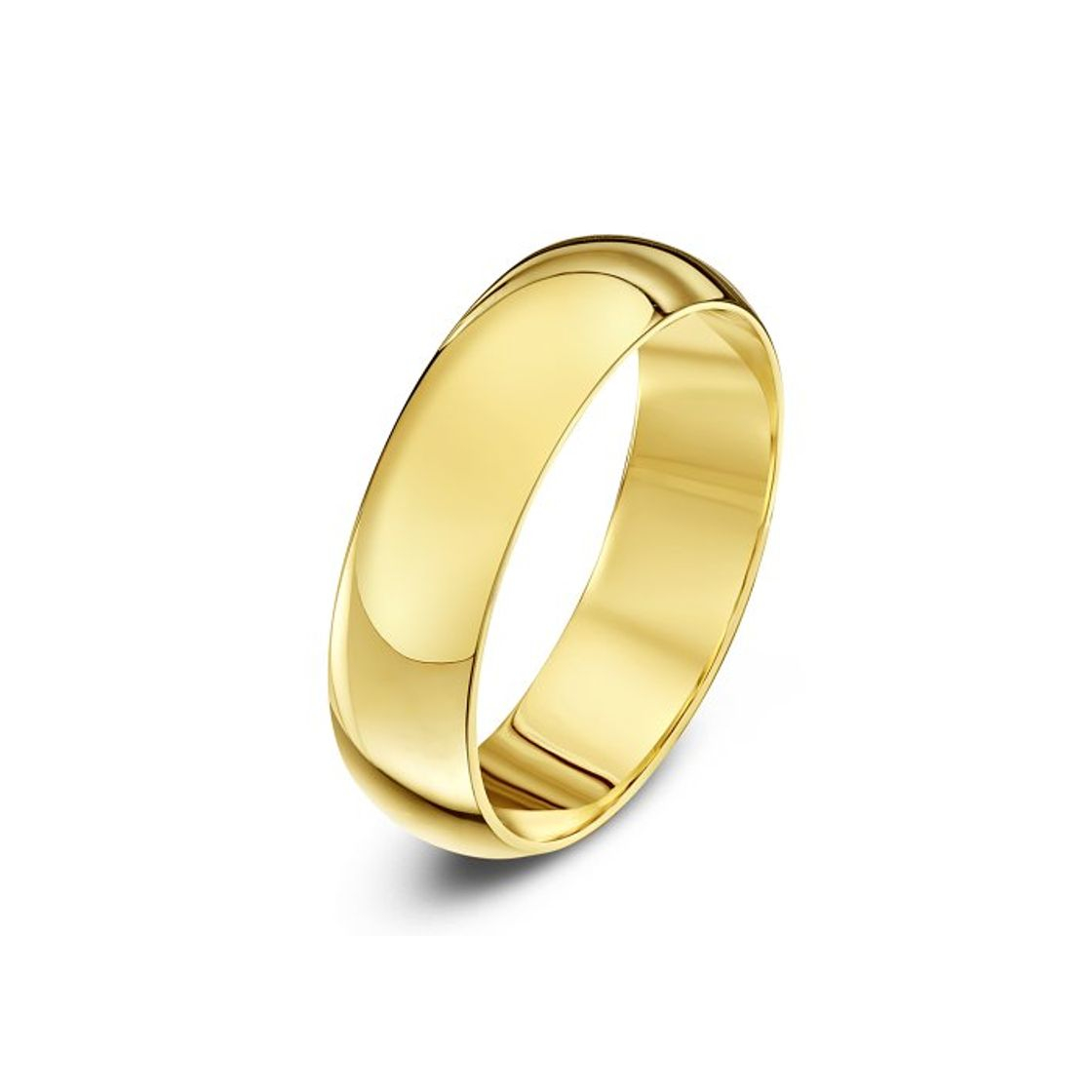 Productos Theia Anillo de Bodas Unisex en Oro Amarillo de 18k de 5mm