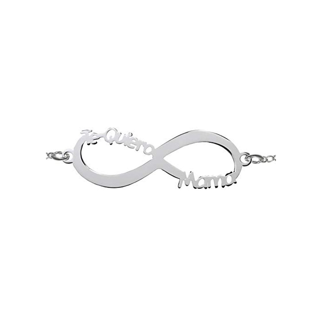 Social Pulsera para Mamá Infinito Te Quiero Mamá Plata de Ley