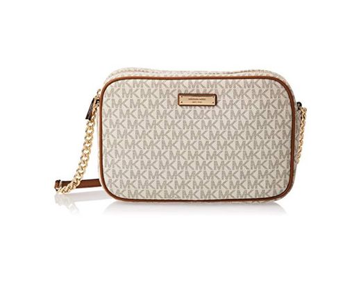 Michael Kors - Crossbodies Lg Ew Crossbody, Bolsos bandolera Mujer, Marfil