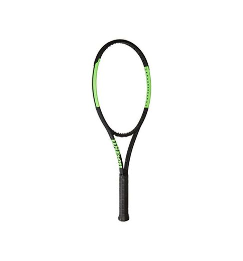 Wilson Blade 98 18X20 CVFRM W/O Raqueta de Tenis, Unisex Adulto, Negro/Verde