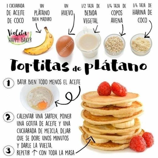 Tortitas de plátano 