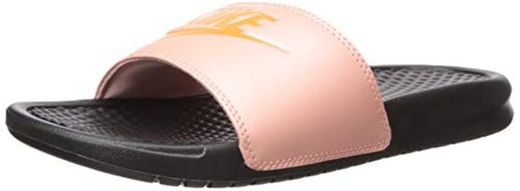 Nike Benassi Just Do It Slide Sandalia para mujer, Negro