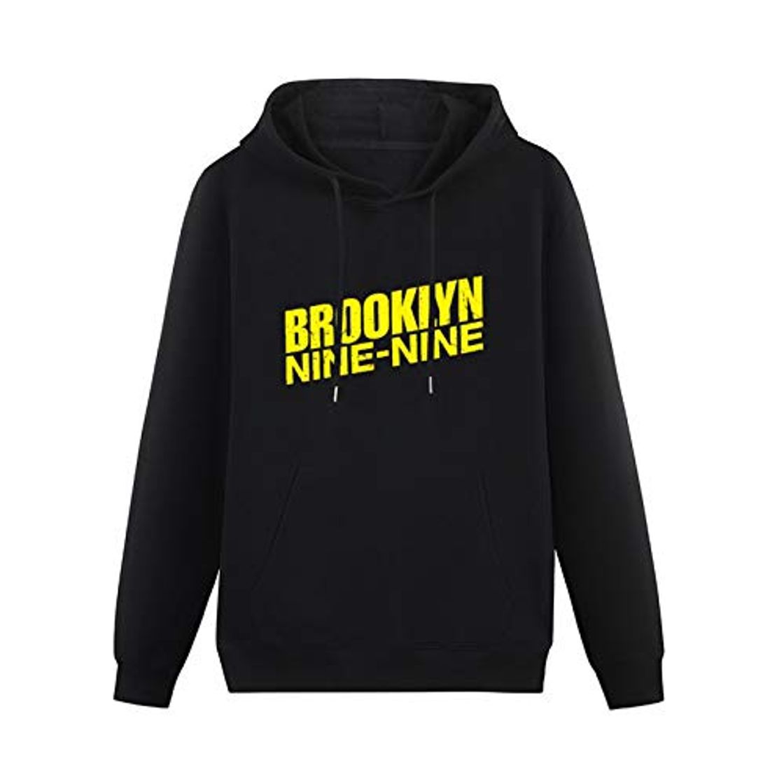 Moda Mens Fashion Brooklyn Nine Nine Fashion Hoodies Long Sleeve Pullover Loose Hoody Sweatershirt Black L