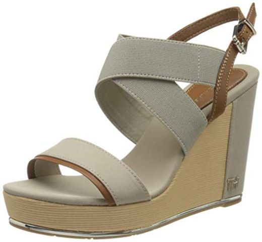 Tommy Hilfiger TH Hardware Basic High Wedge, Sandalias Punta Cerrada para Mujer,