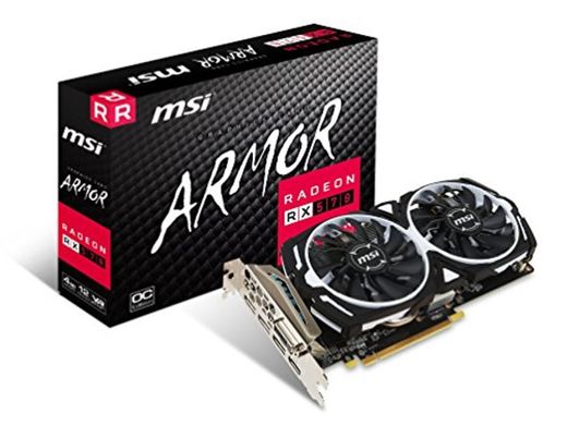 MSI Radeon RX 570 Armor 4G OC - Tarjeta Gráfica