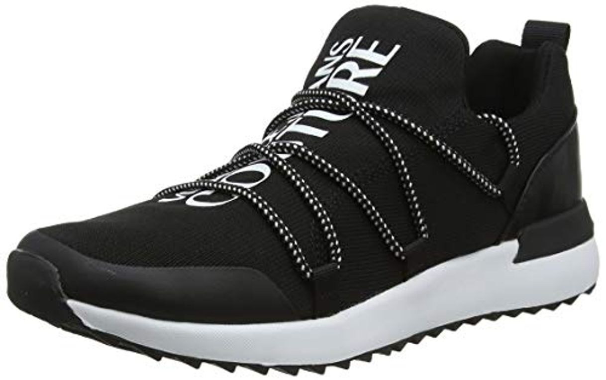 Social Versace Jeans Couture Shoes, Zapatillas de Gimnasia para Hombre, Negro (899