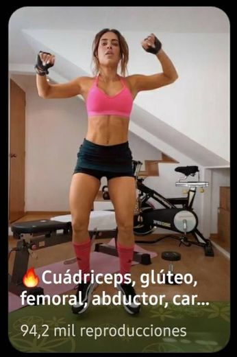 Cuádriceps, glúteos, femoral, abductor y cardio 