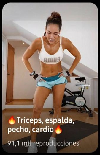 Tríceps, pecho, espalda y cardio