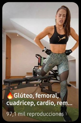 Glúteo, femoral, cuádriceps y cardio