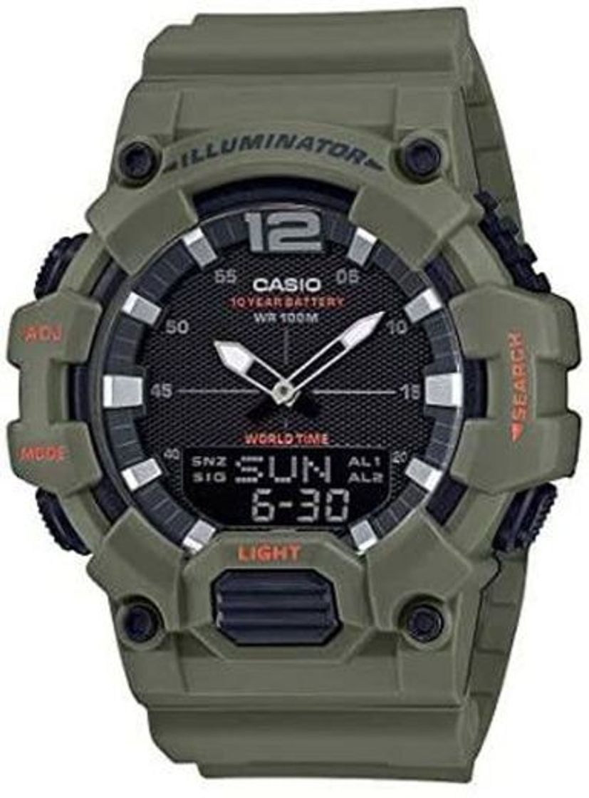 Fashion Casio Reloj casual para hombre con correa de resina 