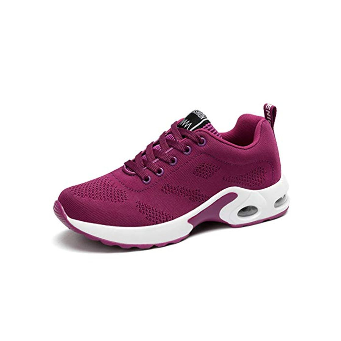 Moda Zapatillas De Deporte De Malla Negra De Malla Transpirable Zapatillas De Deporte De Mujer Antideslizante Zapatos De Plataforma De AmortiguacióN De Aire