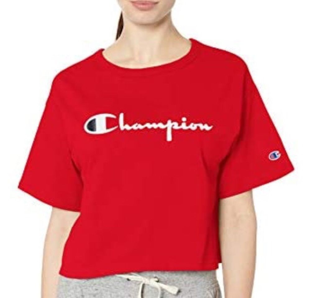 Moda Champion camiseta de manga corta para mujer