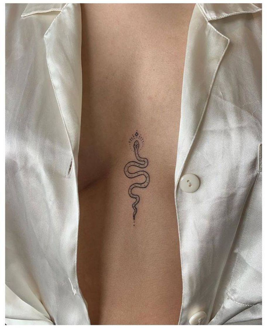 Fashion Snake Tattoo 