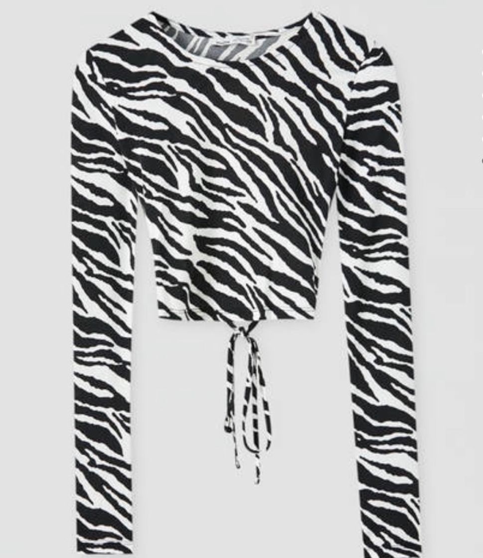 Social Top estampado espalda descubierta 