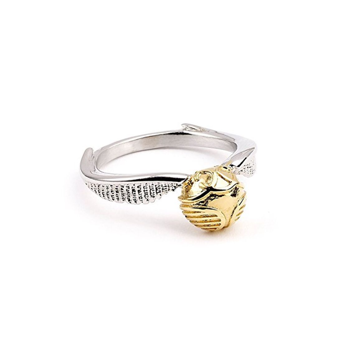 Social Stainless Steel Golden Snitch Ring- Small