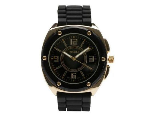 Reloj Thinner negro con dorado