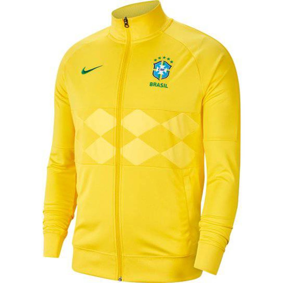 Moda Jaqueta Seleção Brasil 20/21 Hino Nike Masculina - Amarelo

