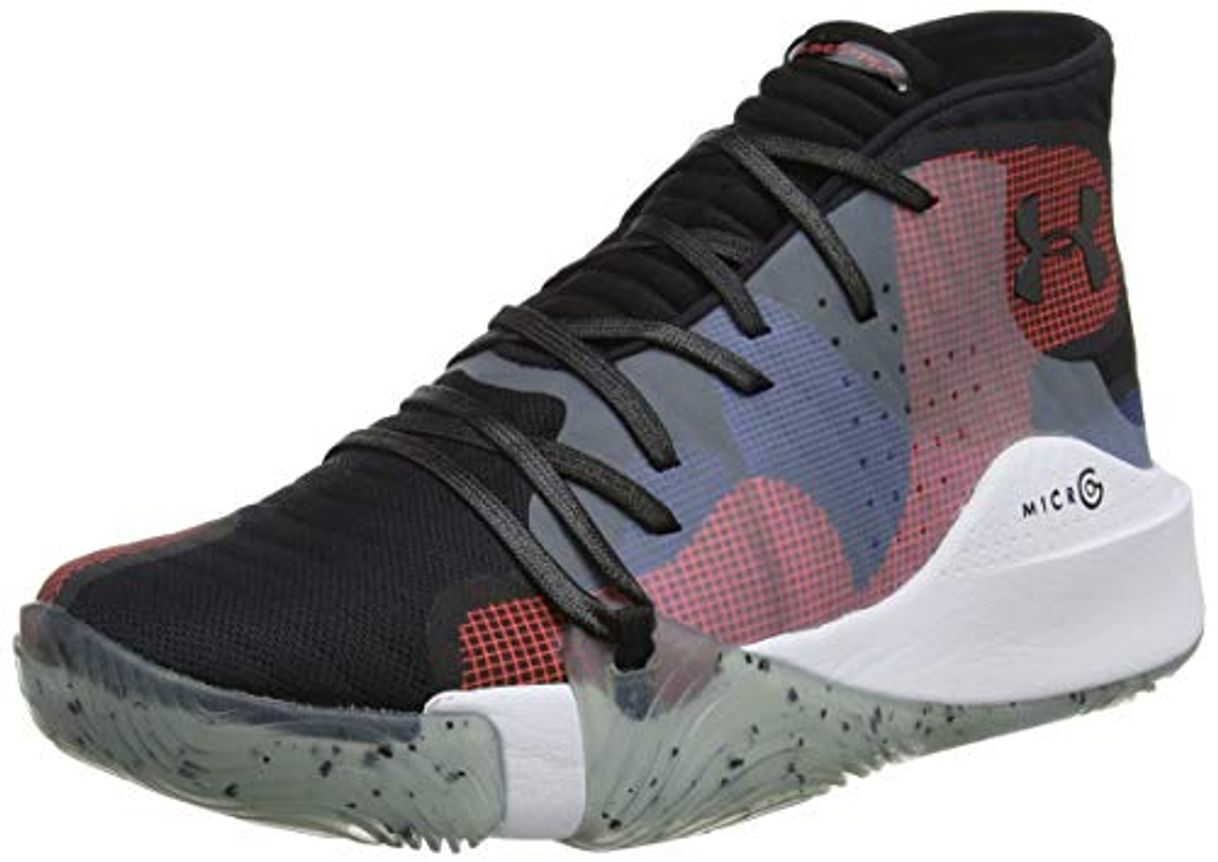 Social Under Armour Spawn Mid Zapatos de Baloncesto Hombre, Negro