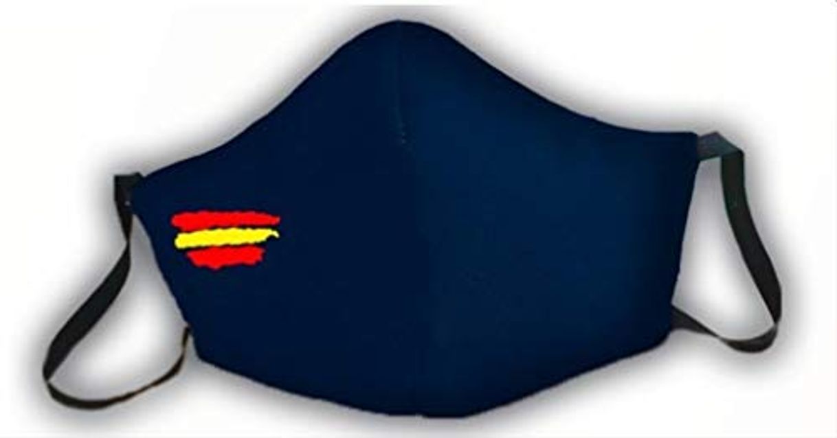 Product Mascarilla protectora de 3 capas azul homologada bandera de España