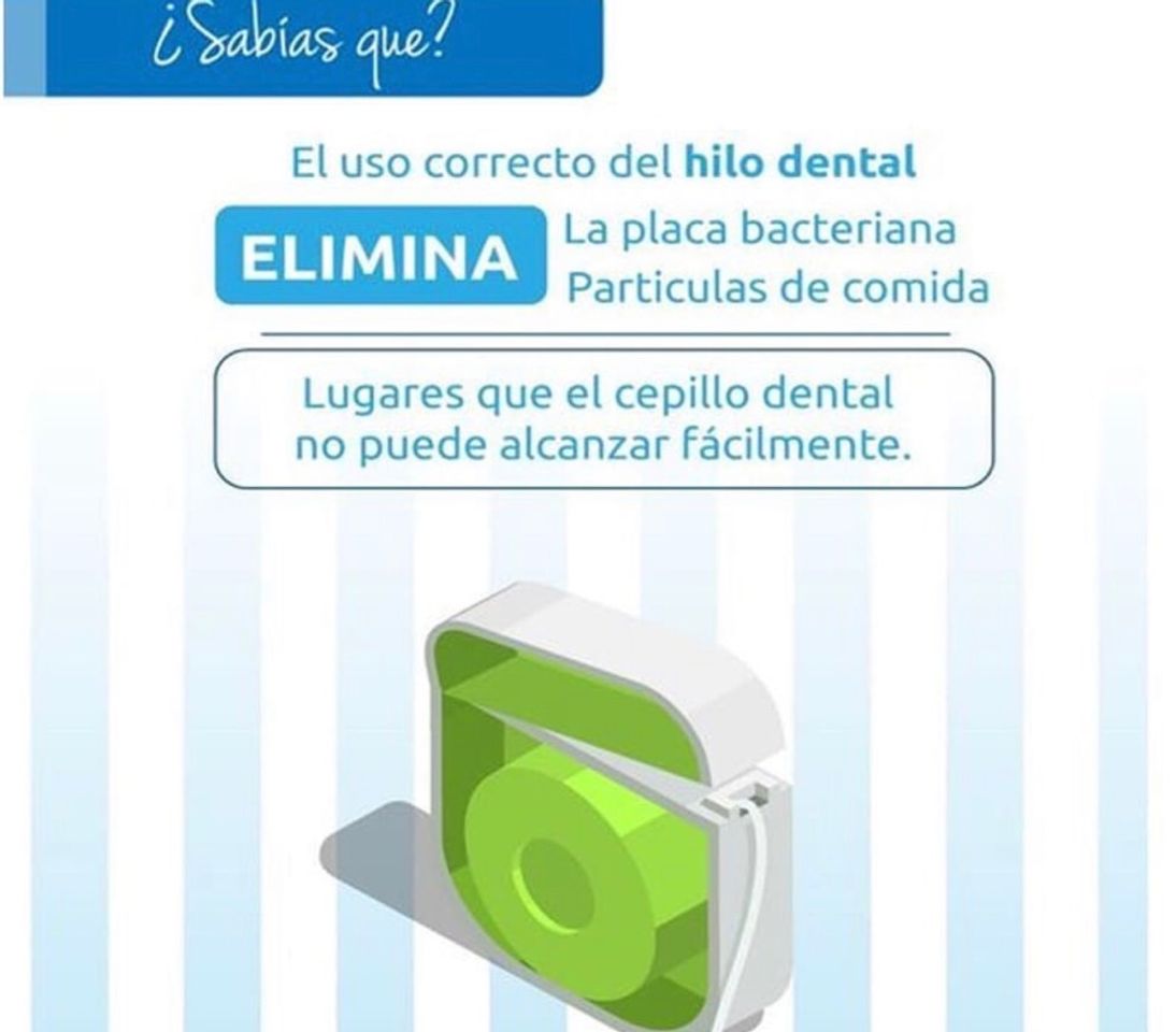 Social Uso correcto de hilo dental 