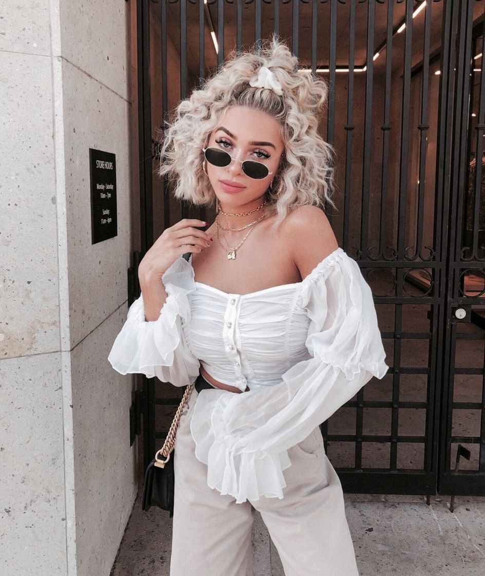 Social White crop top