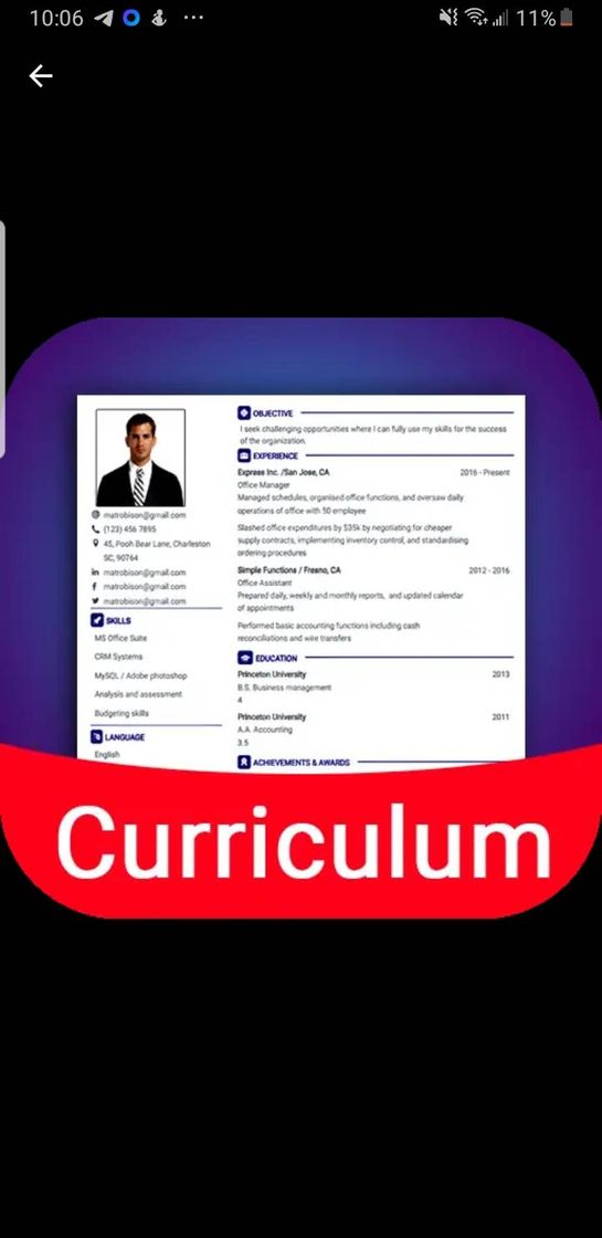 App Currículum vitae gratis 2020 