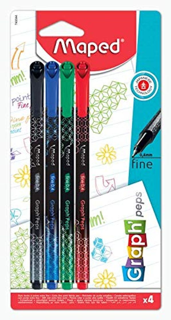 Social Maped 749044 Graph'Peps - Rotuladores de punta fina de 0