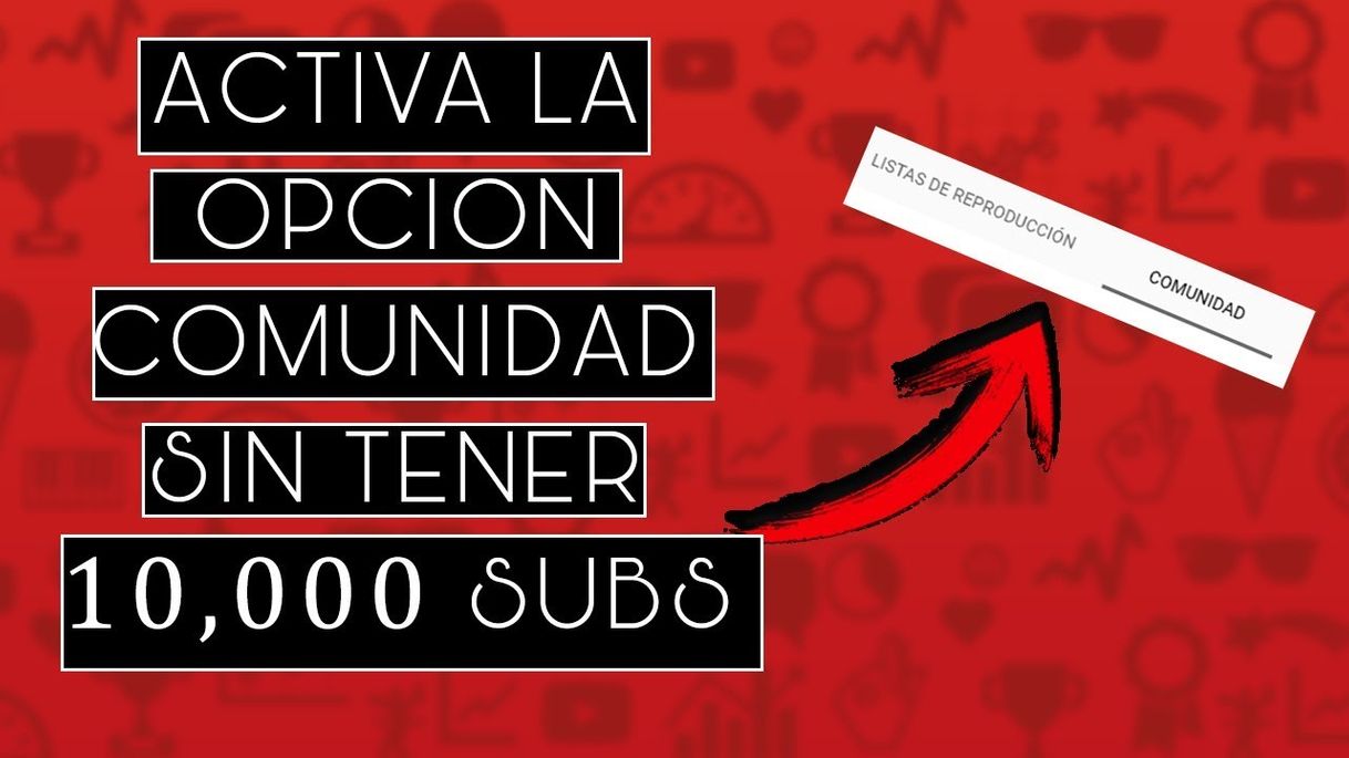 Social Pestaña de comunidad youtube 