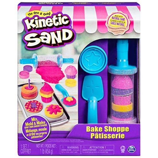 Kinetic Sand-Bäckerei Spielset, Set de panadería, 454 g de arena, multicolor