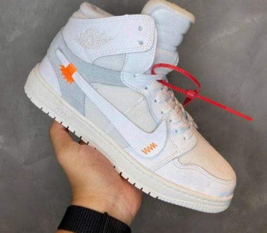 Nike Air Jordan 1 Off White BRANCO