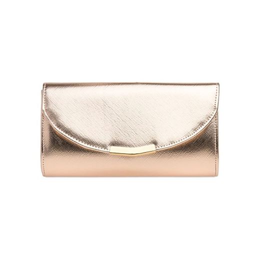 Caspar TA360 Bolso de Mano Clutch Fiesta Elegante para Mujer, Talla