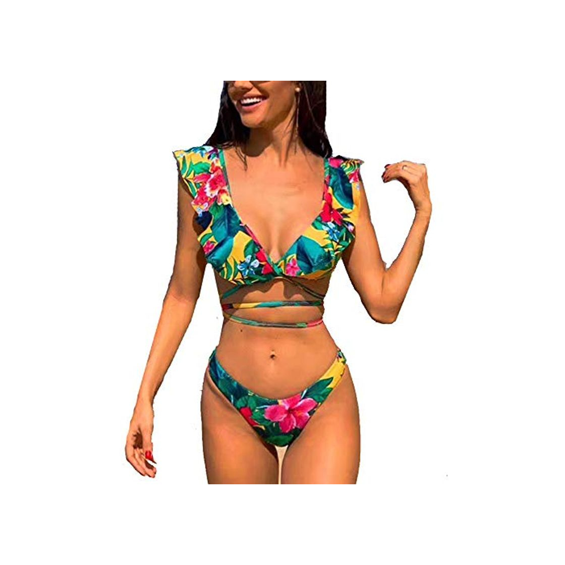 Moda CheChury Mujer Sexy Conjunto De Bikini 2020 Verano Sexy Push Up Ropa De Playa Bikini de Triángulo Bikini Mujer Acolchado Traje de baño Mujer Conjunto De Bikini