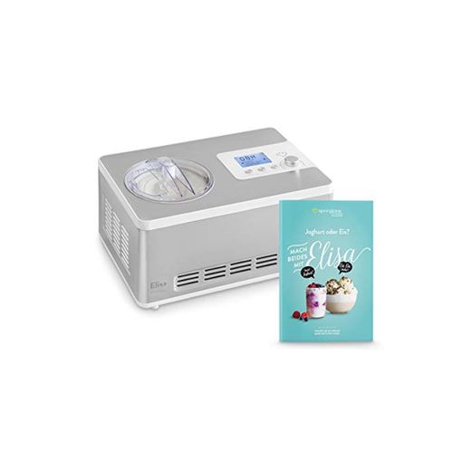 Heladera yogurtera 2 en 1 ELISA con compresor de refrigeración y función