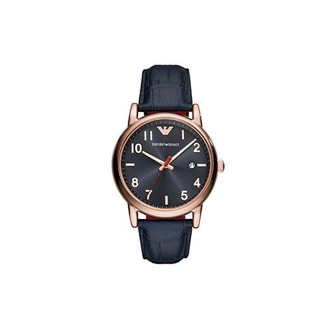 Social Emporio Armani Reloj Analógico para Hombre de Cuarzo con Correa en Cuero AR11135