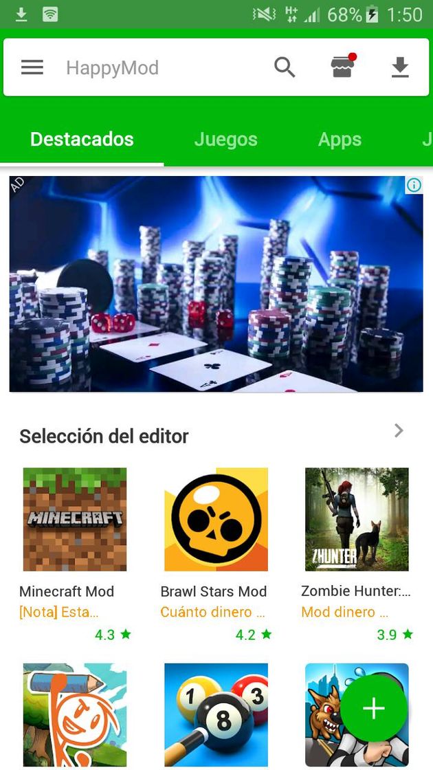 App es una app de mods. 