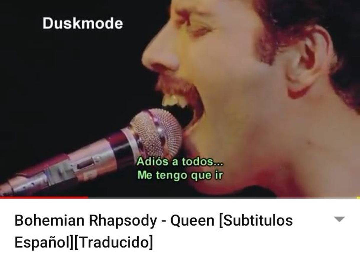 Moda Freddy Mercury, en vivo