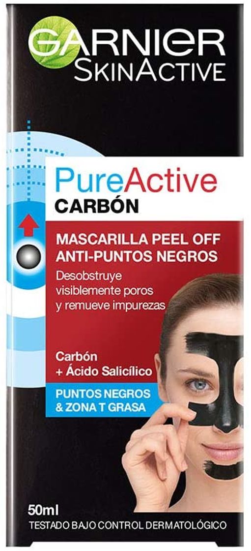 Social Pure Active Garnier Mascarilla Peel Off Anti Puntos Negros